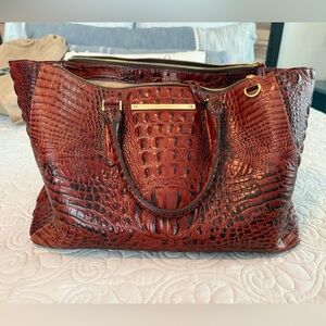 Brahmin Lincoln Satchel Pecan Melbourne